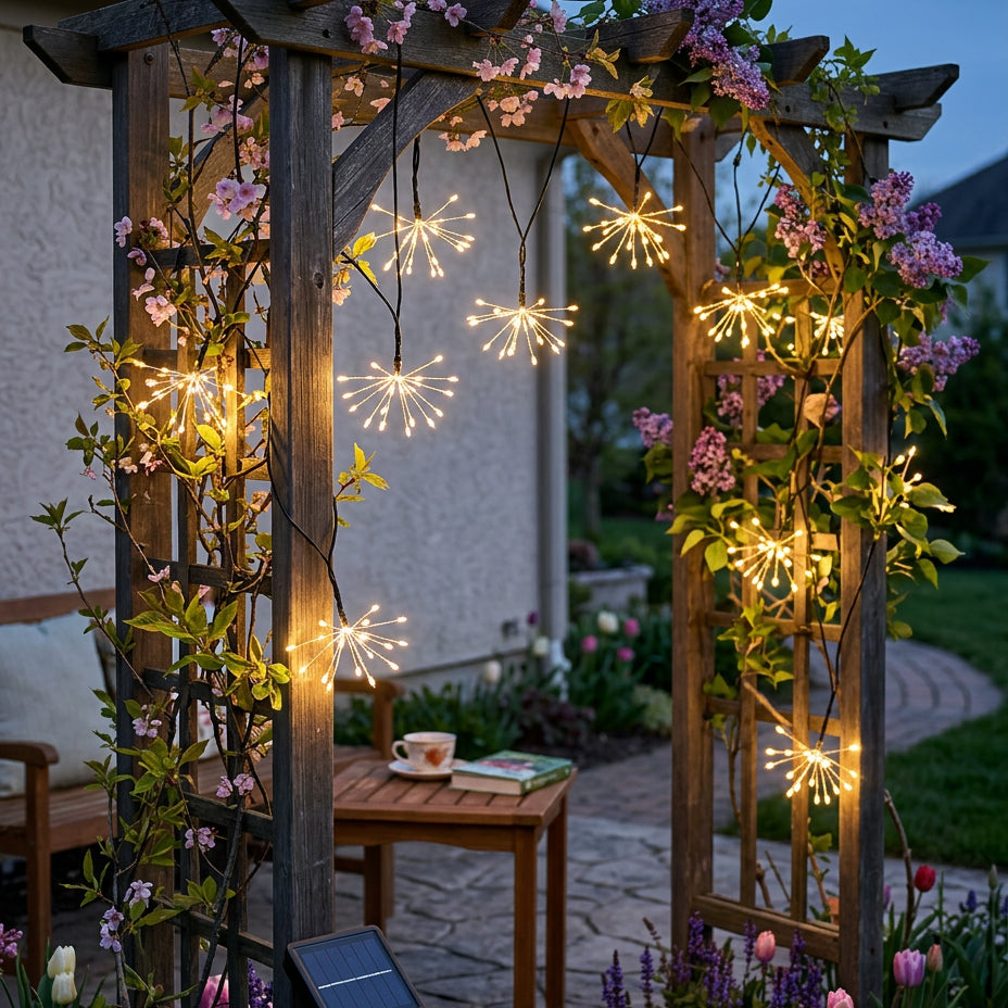Solar Starburst String Lights With 8 Light Modes