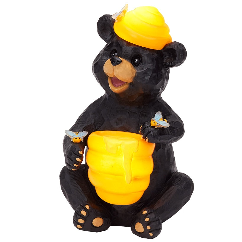 Solar Honey Bear Statue
