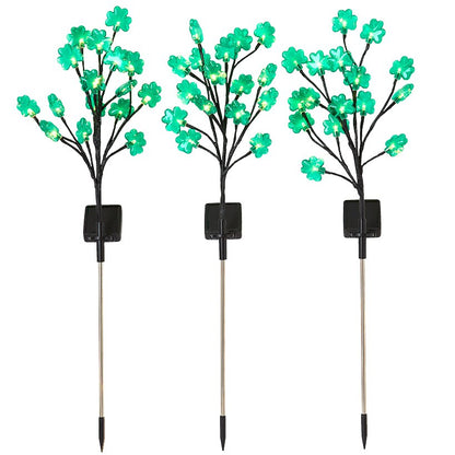 St Patrick's Clover Green Bouquet Garden Stake