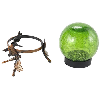 Solar Glass Ball on Stand