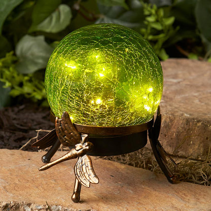 Solar Glass Ball on Stand