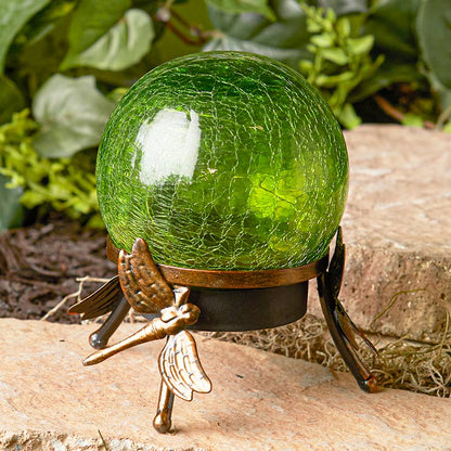 Solar Glass Ball on Stand