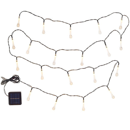 Solar Droplet LED String Lights