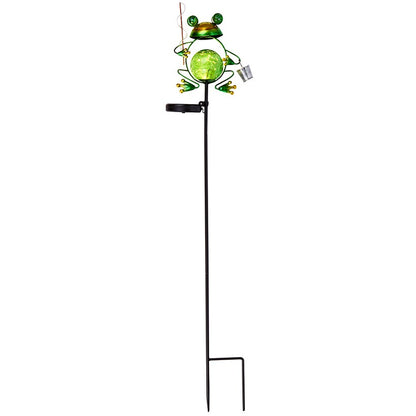 Solar Powered Frog Garden Stake