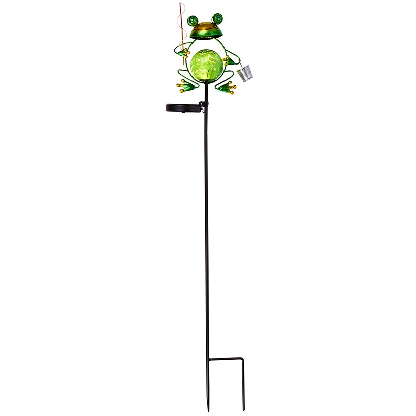 Solar Powered Frog Garden Stake#select-stake_fishing-pole
