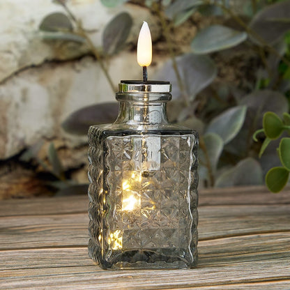 Solar LED Bitters Glass Aux Candle Light