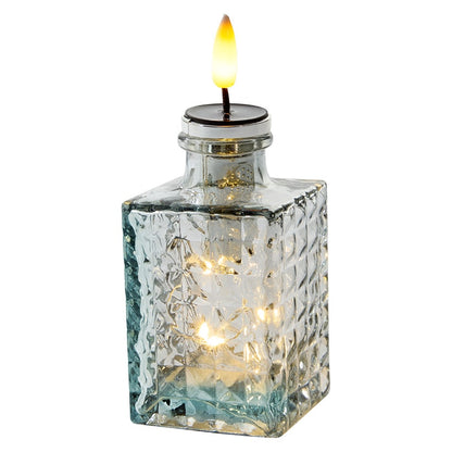 Solar LED Bitters Glass Aux Candle Light