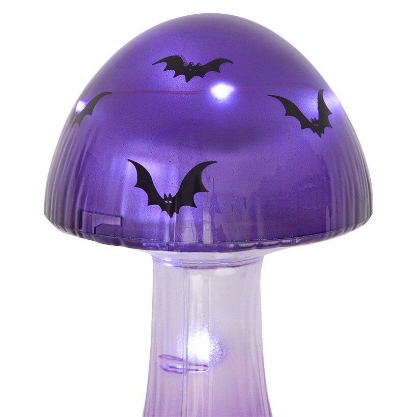 Halloween Mushroom Solar Stake Themed In Orange Purple And Green#select-color_