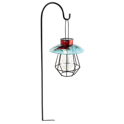Cardinal or Snowflake Solar Holiday Lantern