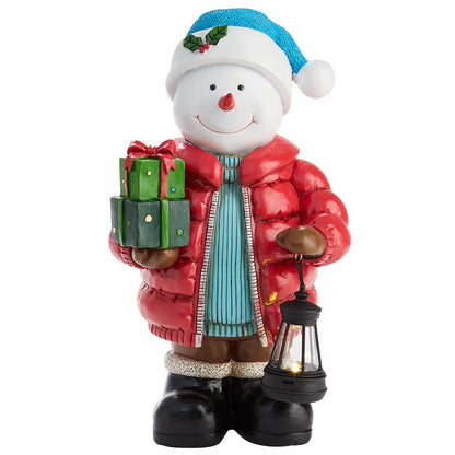 Christmas Moose or Snowman with Solar Lantern