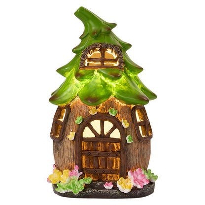 Solar Lighted Fairy House