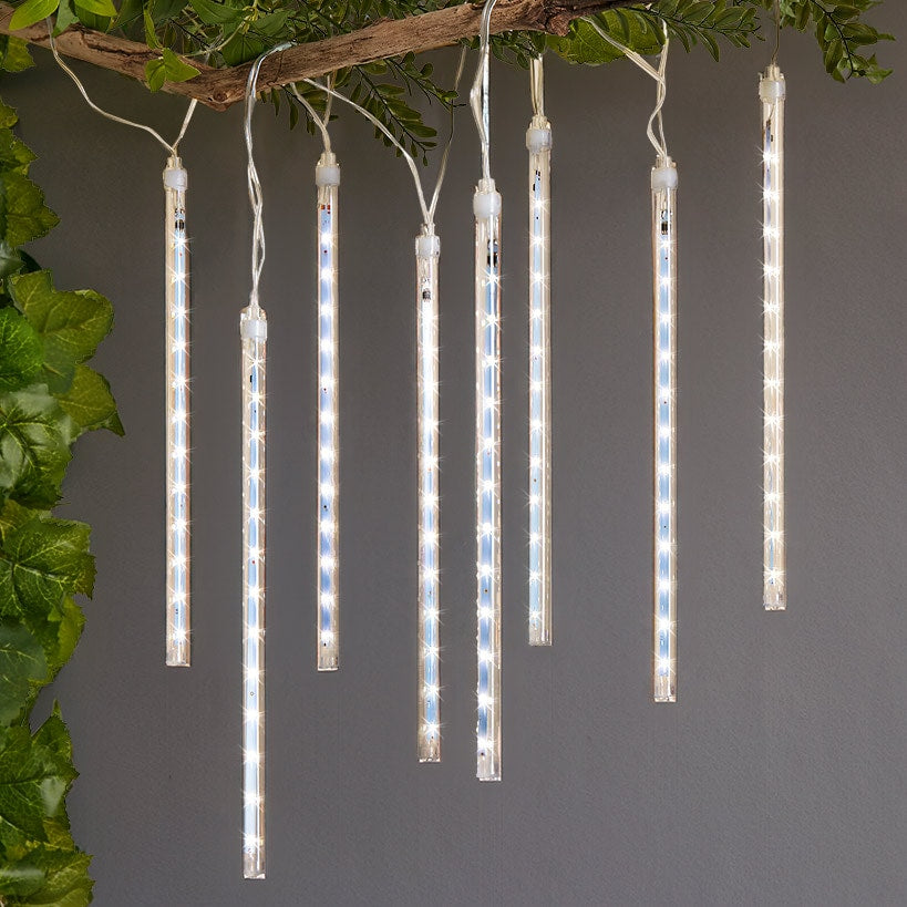 Solar Meteor Shower LED Lights#select-color_white