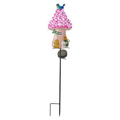 Solar Fairy Cottage House Garden Stake