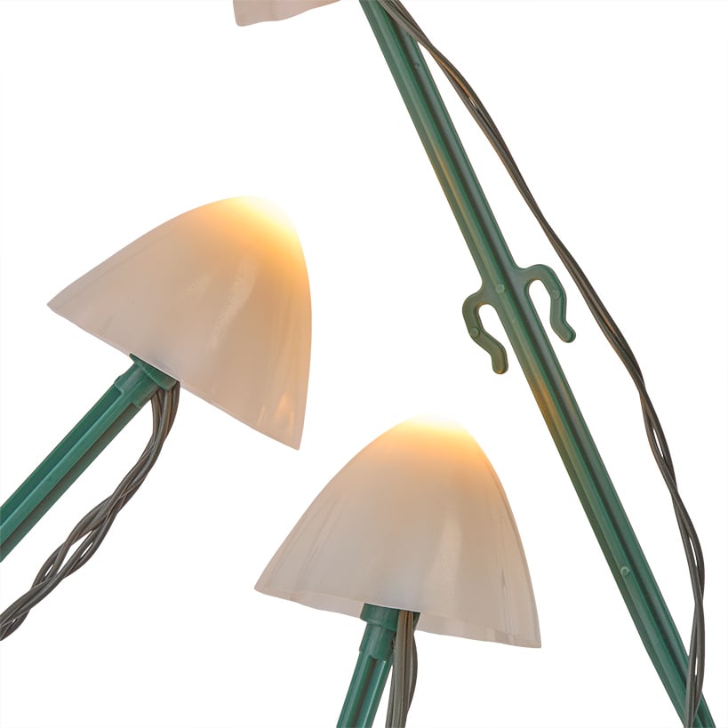 Solar Mushroom 2 In 1 String Lights With Stakes