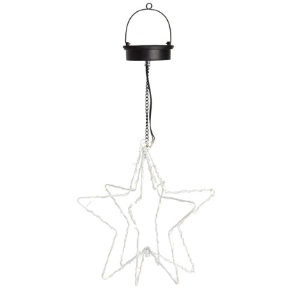 Solar LED Holiday Hanging Outdoor Ornaments 8"D