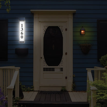Sensor Brite® Solar Powered, Adjustable, House Address LED Light
