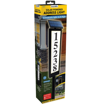 Sensor Brite® Solar Powered, Adjustable, House Address LED Light