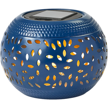 Solar Cutout Shadow Cast Round Table Lanterns