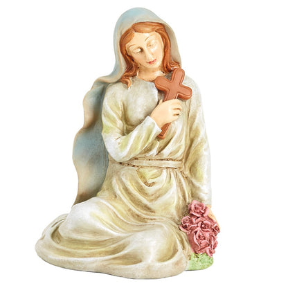Solar Saint Statues – Mary with Cross and St. Francis with Lantern