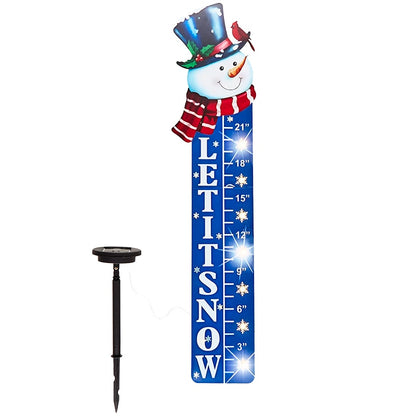 Solar Snowman Snow Gauge