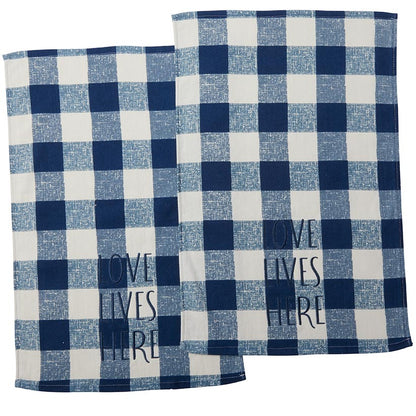 Buffalo Check Blue Valance