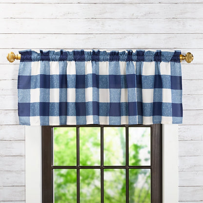 Buffalo Check Blue Valance