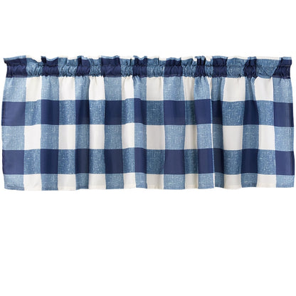 Buffalo Check Blue Valance