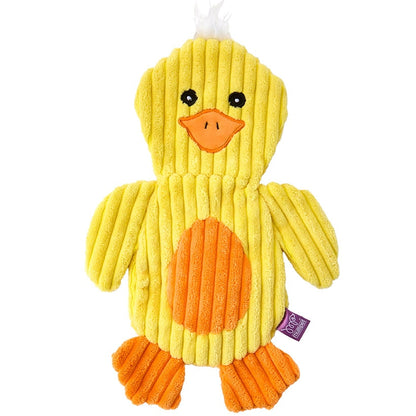 Spring Dog Toys - Squeaker, Plush Corduroy, Stuffing-Free