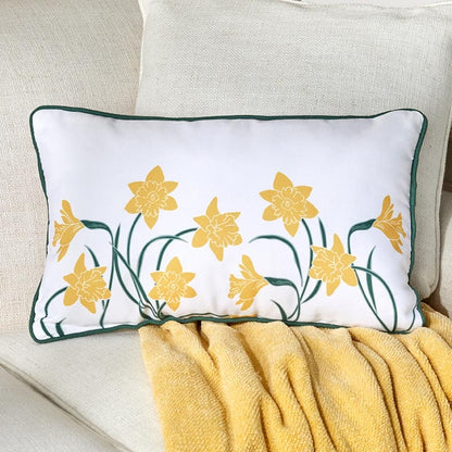 Spring Floral Accent Pillow