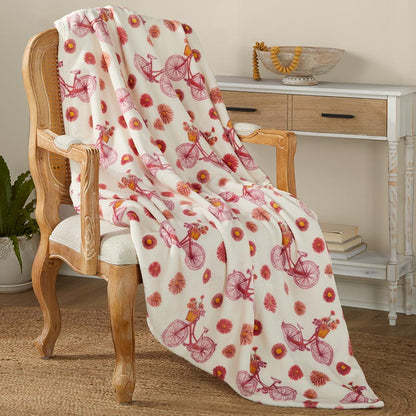 Spring Plush Printed Throws