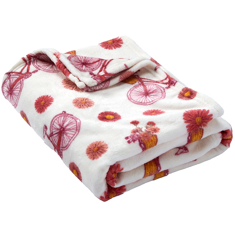 Spring Plush Printed Throws