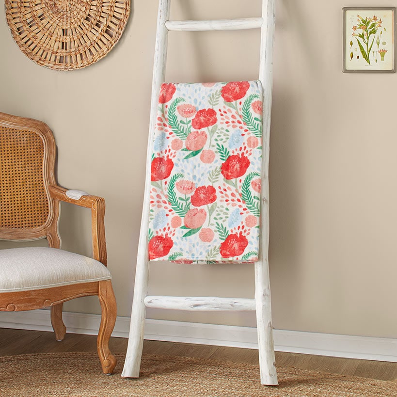 Spring Plush Printed Throws