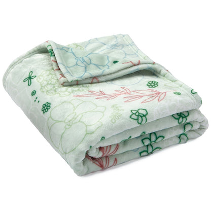 Spring Plush Printed Throws
