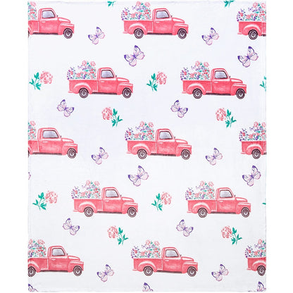 Spring Truck 50"x60" Fleece Plush Throw