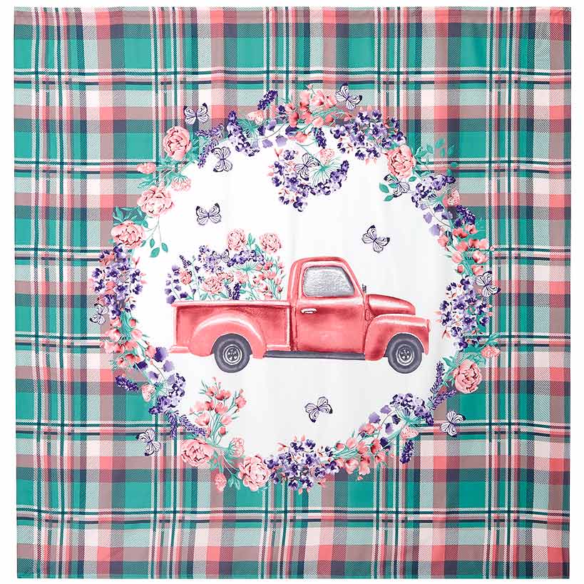 Spring Truck Shower Curtain, Hand Towels, Valance#select-item_shower-curtain