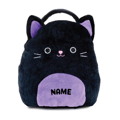 Personalized Halloween Squishmellow Autumn Black Cat Treat Bag