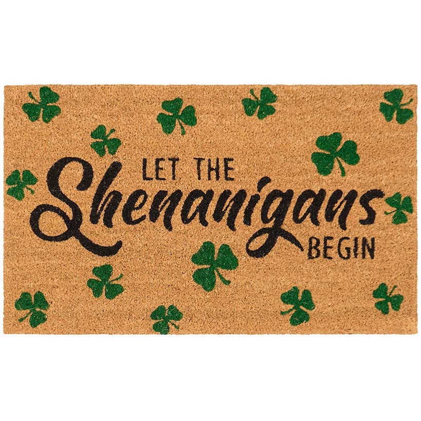 St Patrick's Day Coir Doormat 30" x 18"