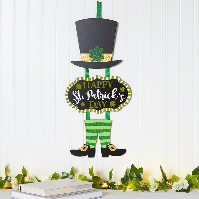 St. Patrick's Day Gnome, Wall Sign, or Shamrock Glass Lighted Ball#select-item_wall-sign