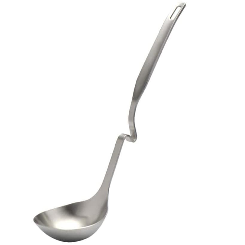 Stainless Steel Ladle with Rim Rest