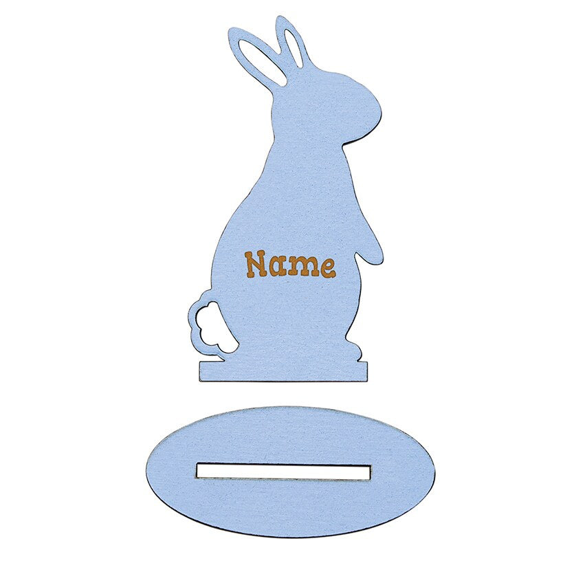Personalized Standing Bunny Wood Gifts#select-color_blue
