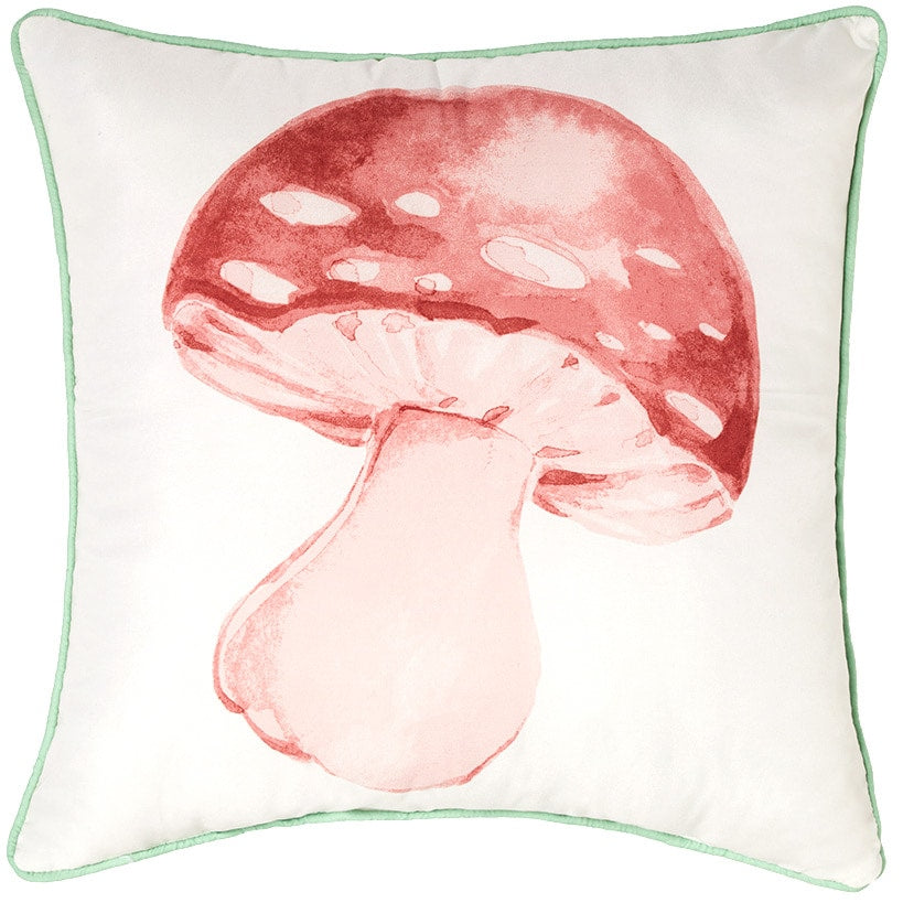 Spring Mushroom Full/Queen or King Quilt, or Decorative Pillow