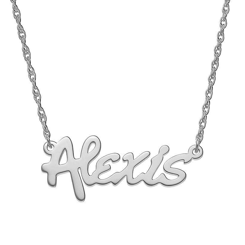 Personalized Name Necklace Sterling Silver
