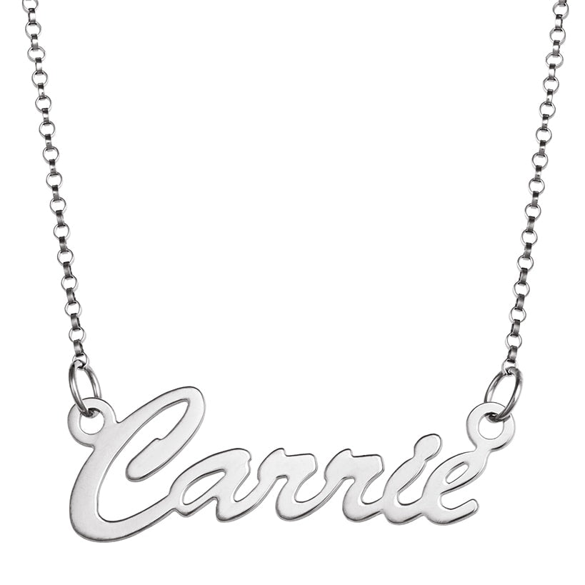 Personalized Name Necklace Sterling Silver