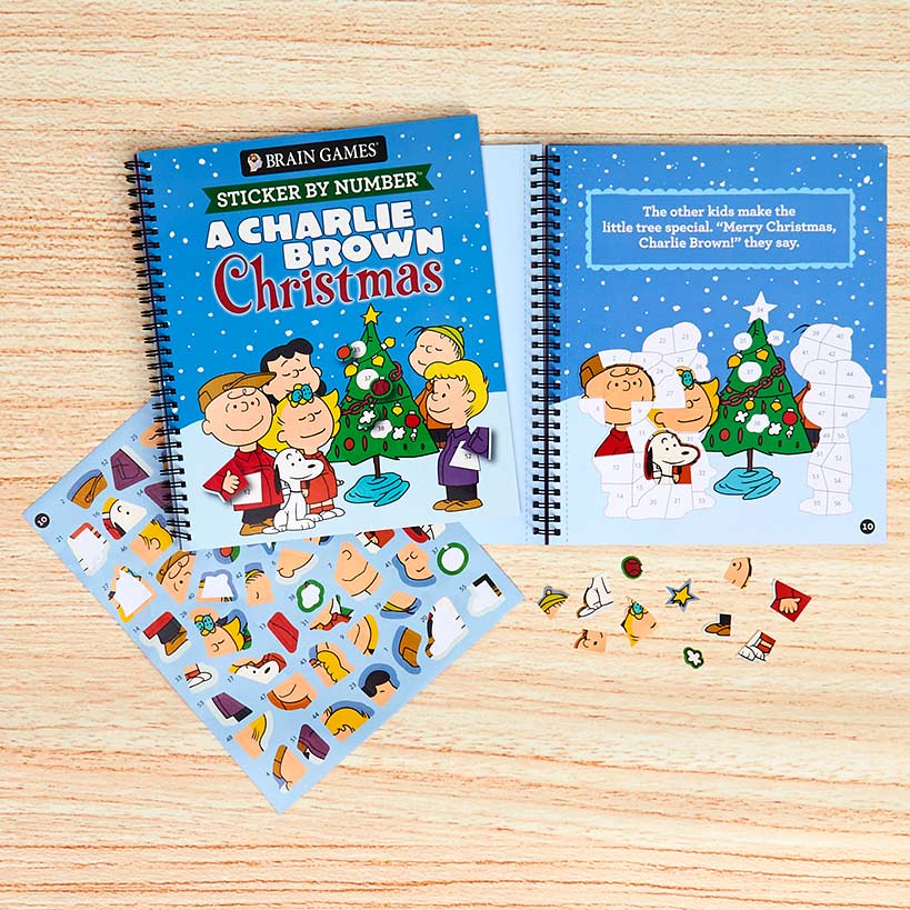 Charlie Brown Sticker-by-Number Books
