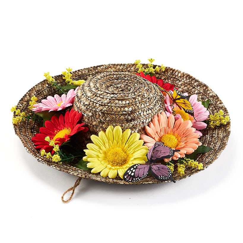 Vintage Garden Decor Straw Hat