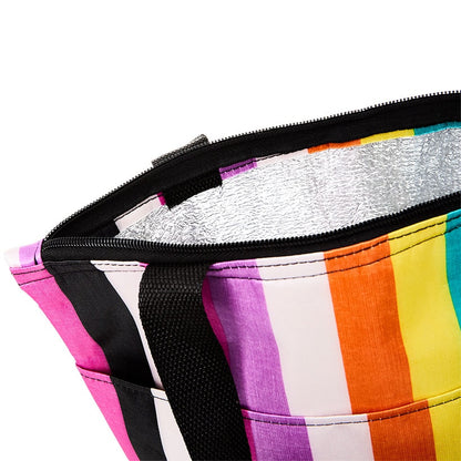 Insulated Bag with Matching Crossbody Bag Striped