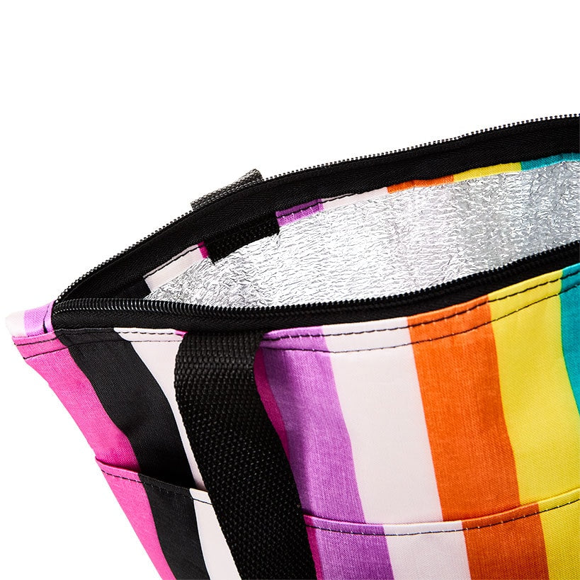 Insulated Bag with Matching Crossbody Bag Striped