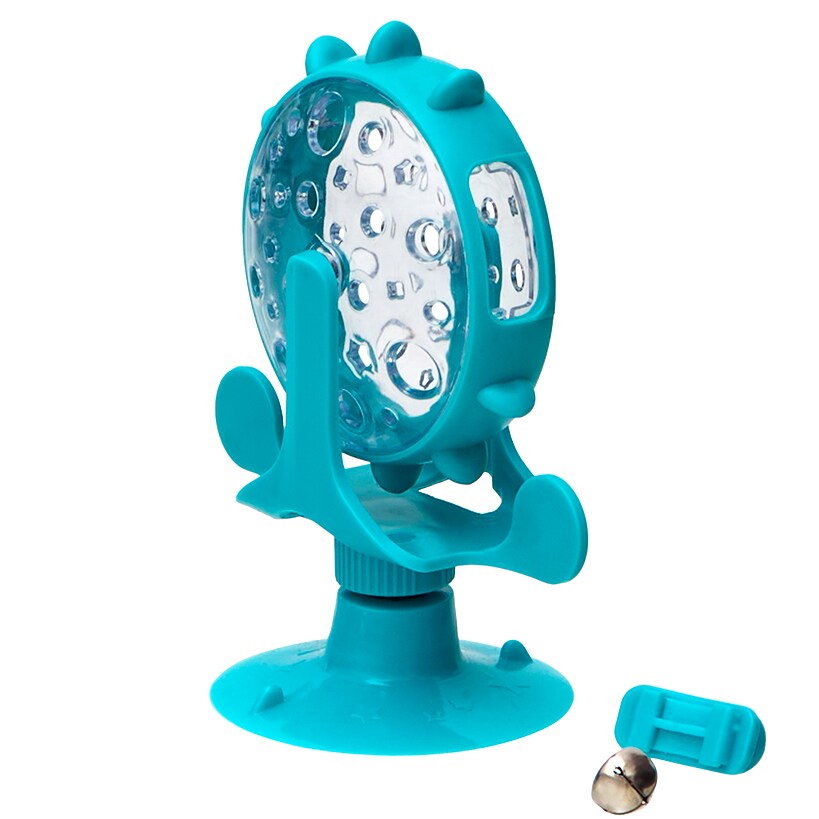 Cat Spinning Windmill Treat Dispenser With Suction Cup