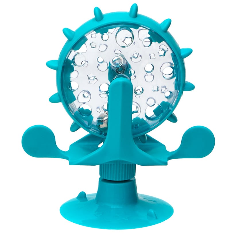 Cat Spinning Windmill Treat Dispenser With Suction Cup