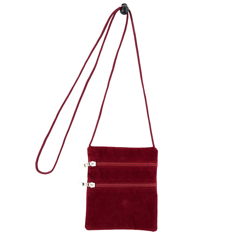 Faux Suede Crossbody Bag
